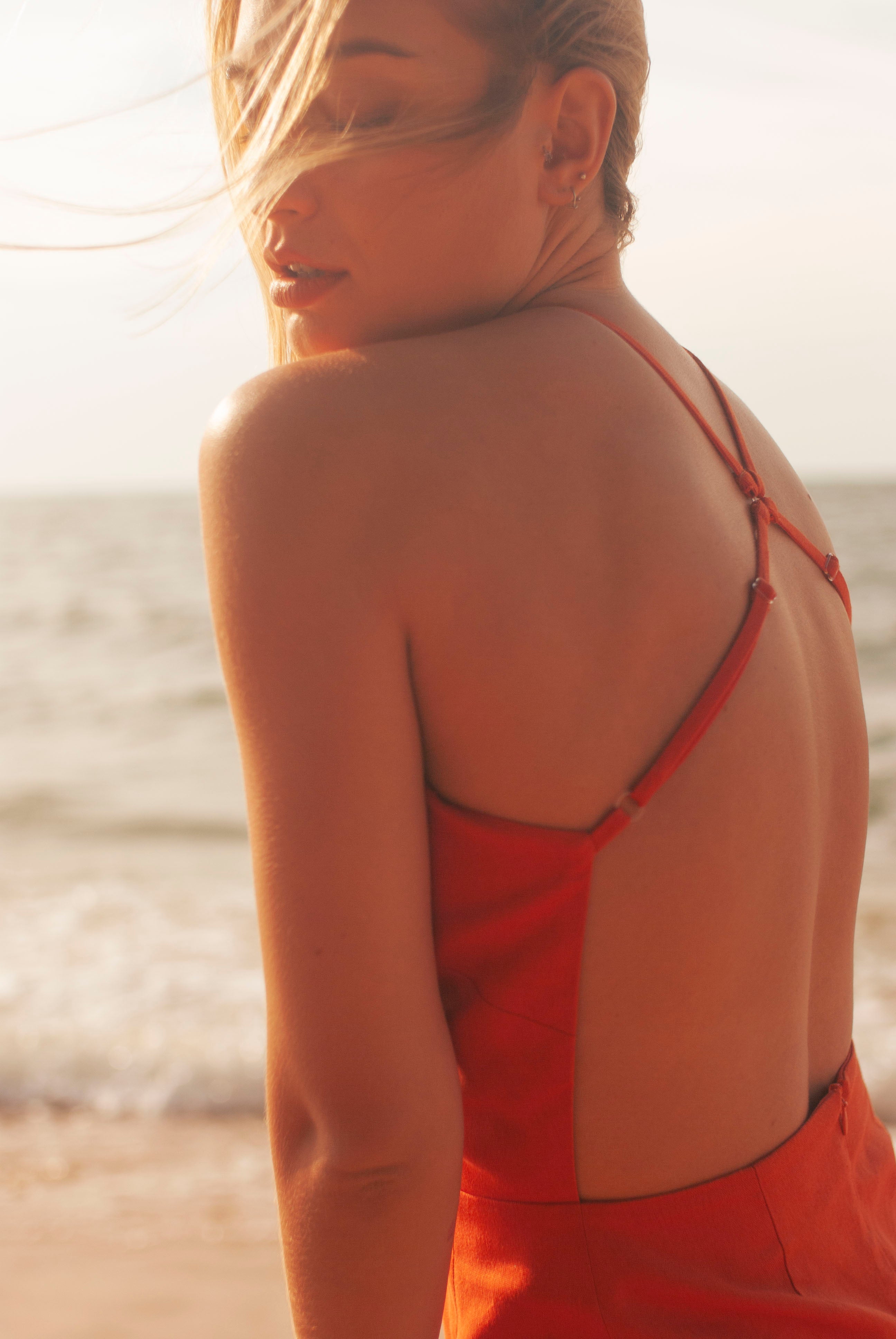 Zahara Breeze Dress Sunset Marigold PARISSARA