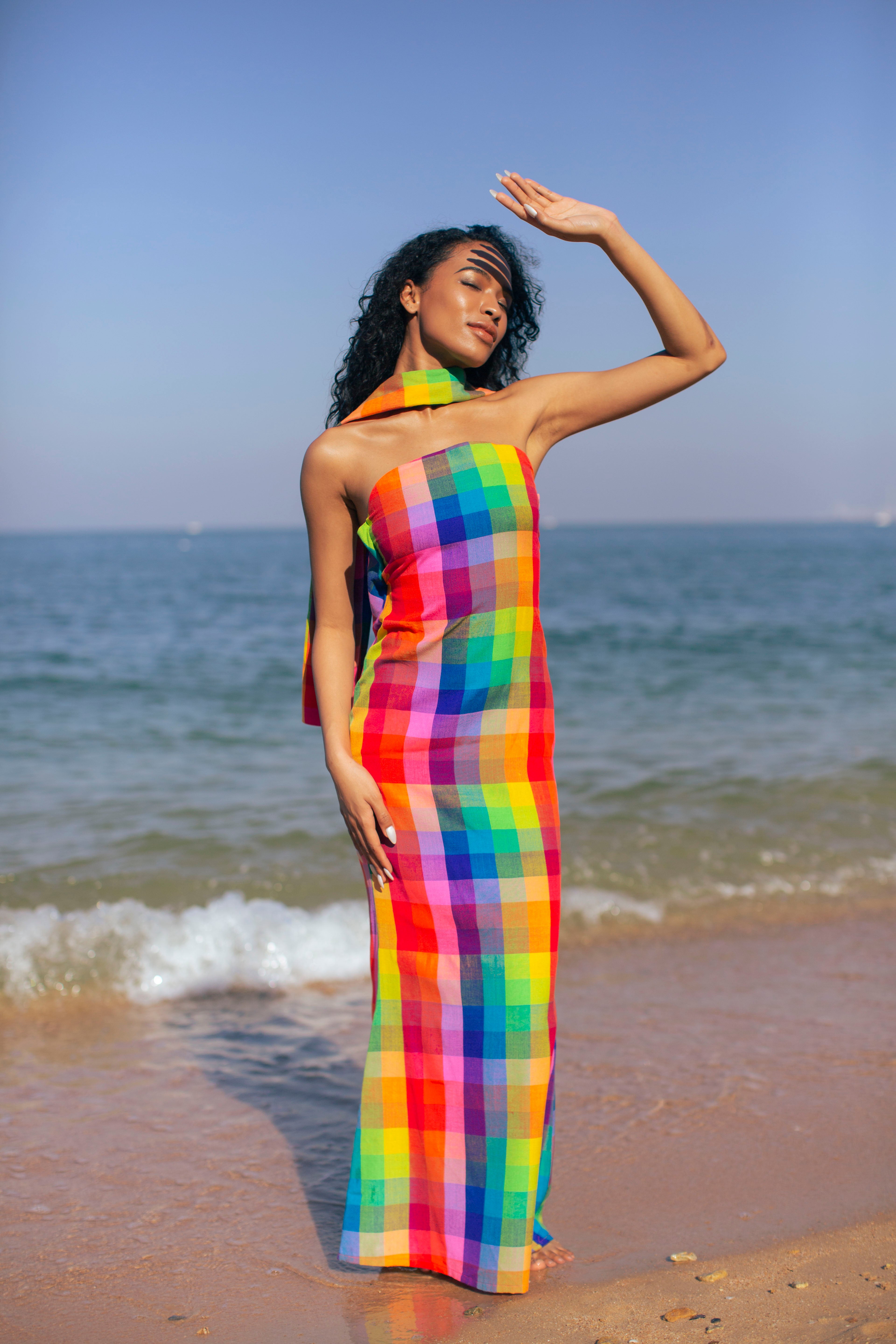 Golden Summer Dress PARISSARA