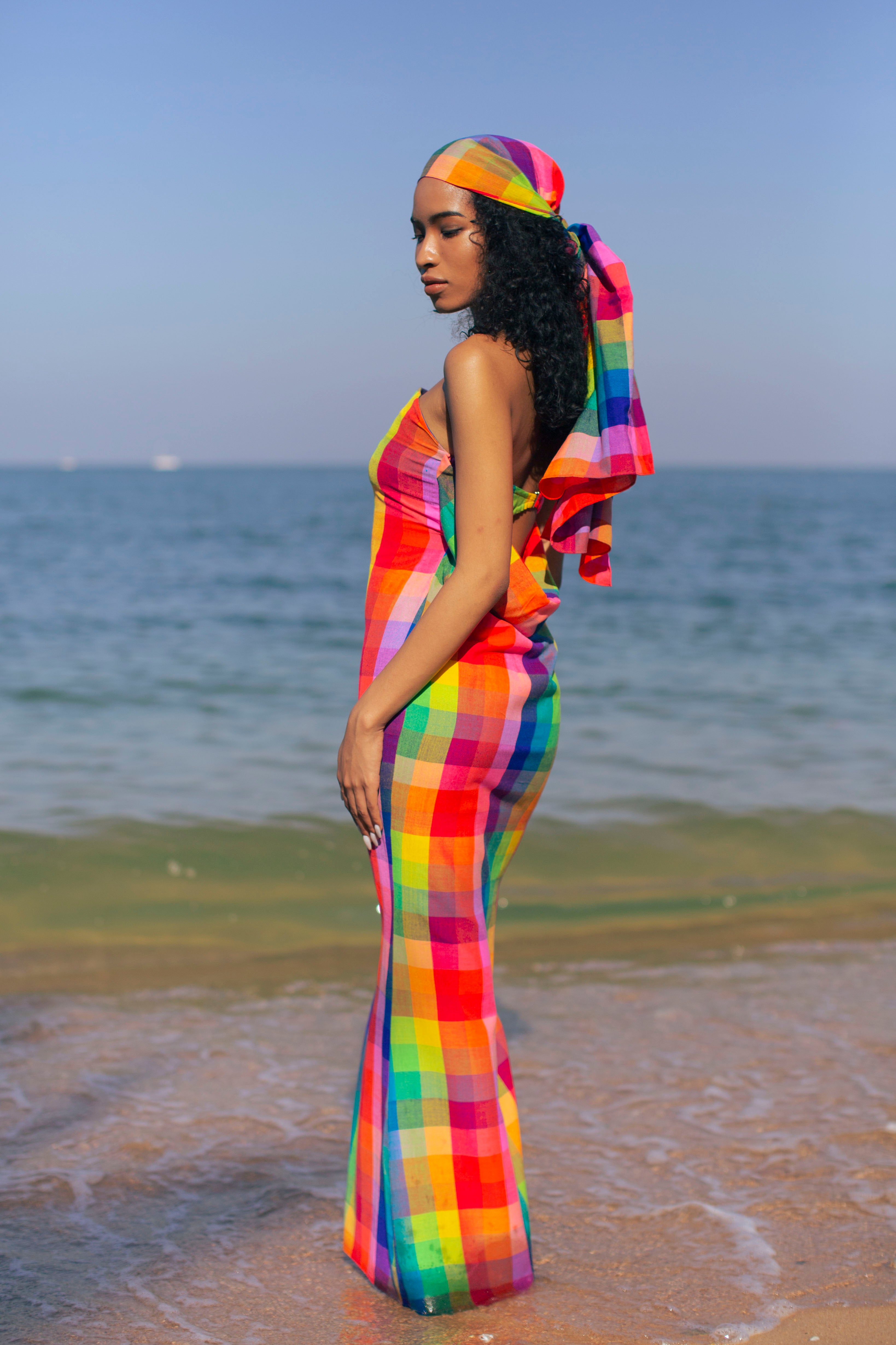 Golden Summer Dress PARISSARA