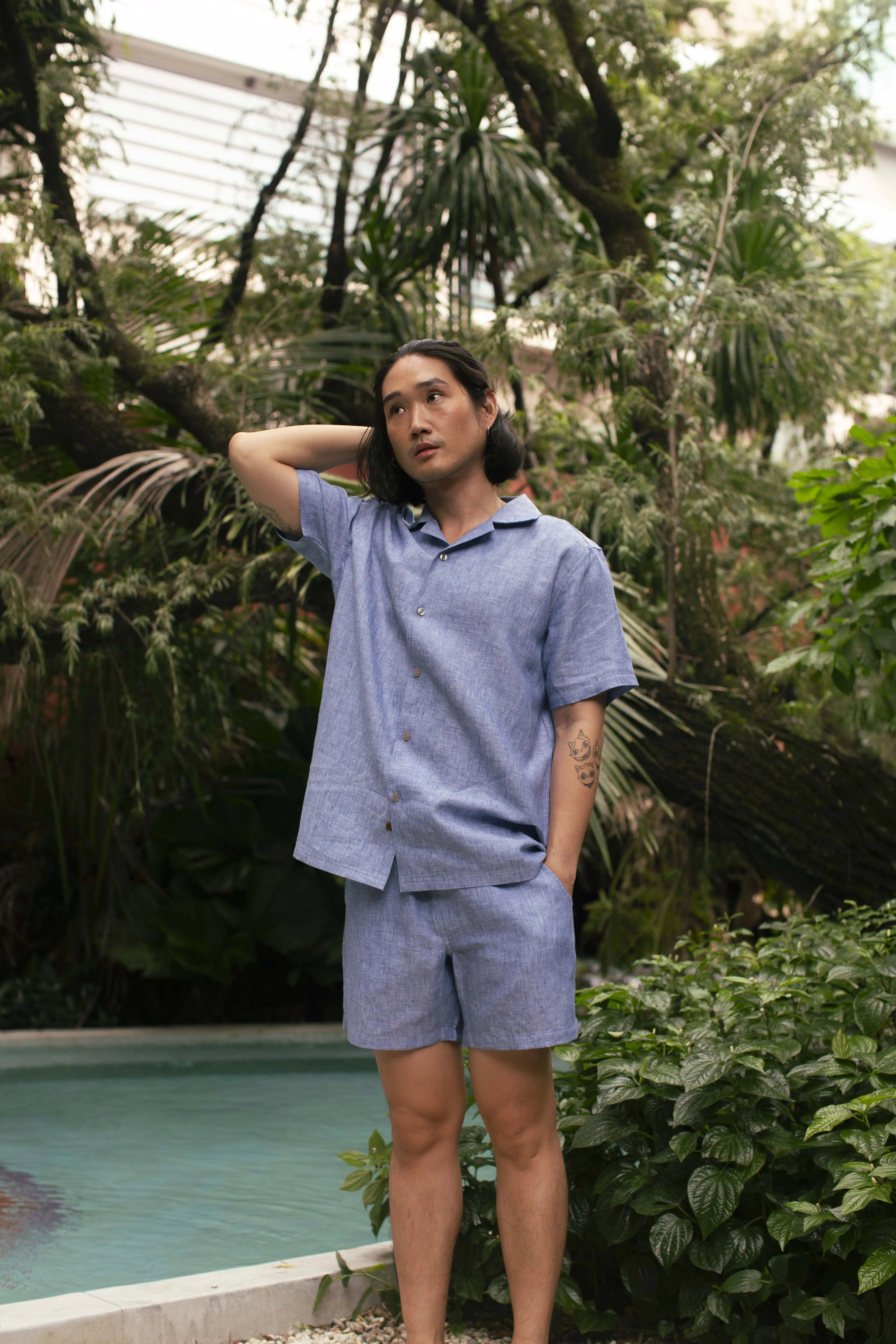 LAGOON Linen Shirt PARISSARA