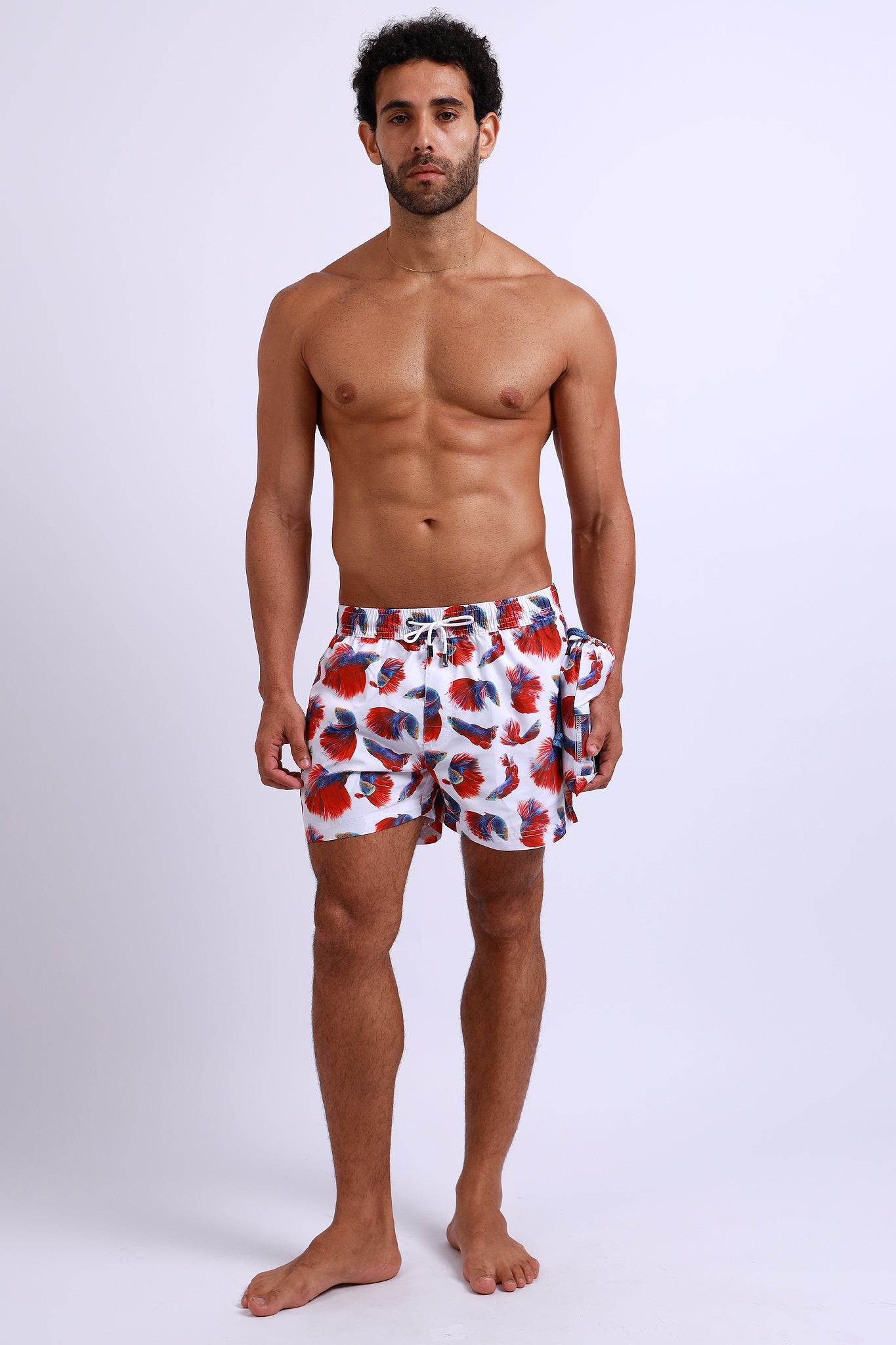 SURF Swim Shorts (Siam Fish Ember) PARISSARA